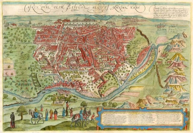 Mapa antigo do Cairo